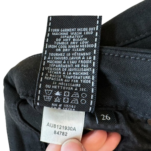 7FAMK 7 For All Mankind B(air) Super Skinny Ankle Jeans Babylon Black Size‎ 26 - Picture 10 of 14